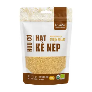 Hạt Kê Nếp Hữu Cơ, Organic Hulled Sticky Millet (200g) - C'LAVIE